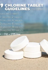 Pool care აუზის ქლორი ტაბლეტი 90 1.1