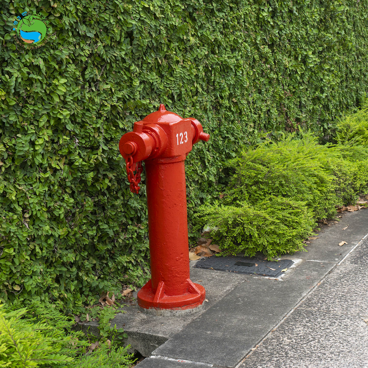 red fire tube in city site walk way 2026 01 09 07 53 07 utc1